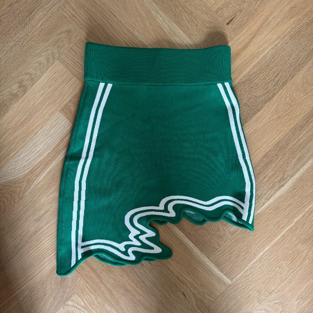 PH5 | Green Casey Wavy Mini Skirt